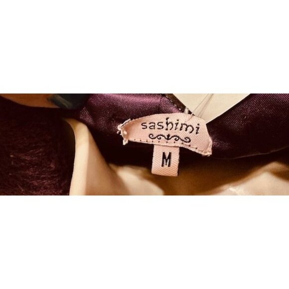 Sashimi Women Y2K Office Purple Textured Wool-Blend Button-Up Fitted Jacket M - Picture 6 of 8